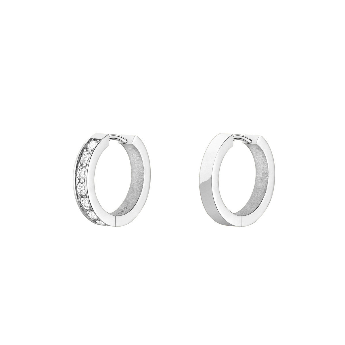 Rosefield Oorbellen Crystal Hoops JECHS-J572 Zilverkleurig