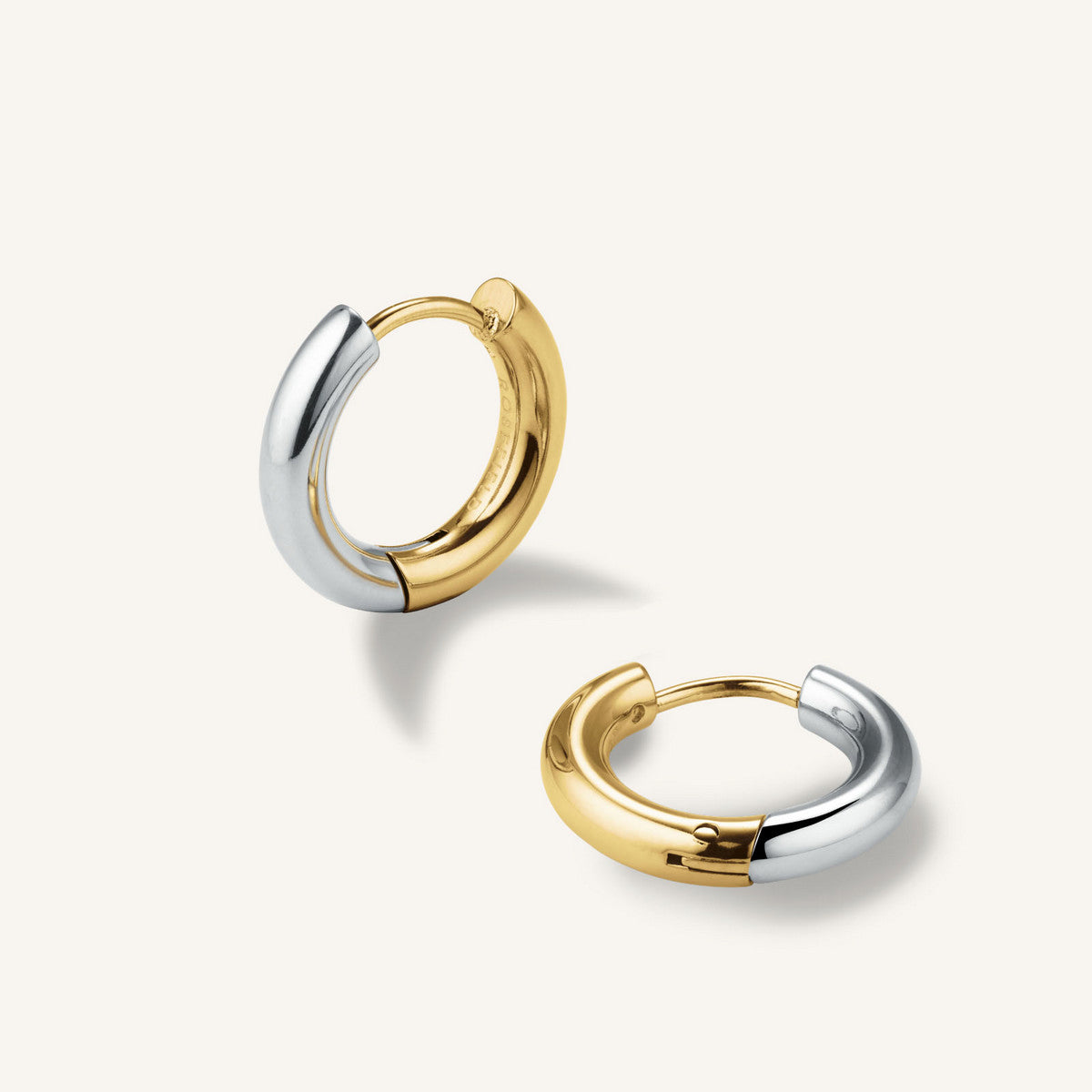 Rosefield Oorbellen Dual Hoops JEDHG-J585 Goudkleurig