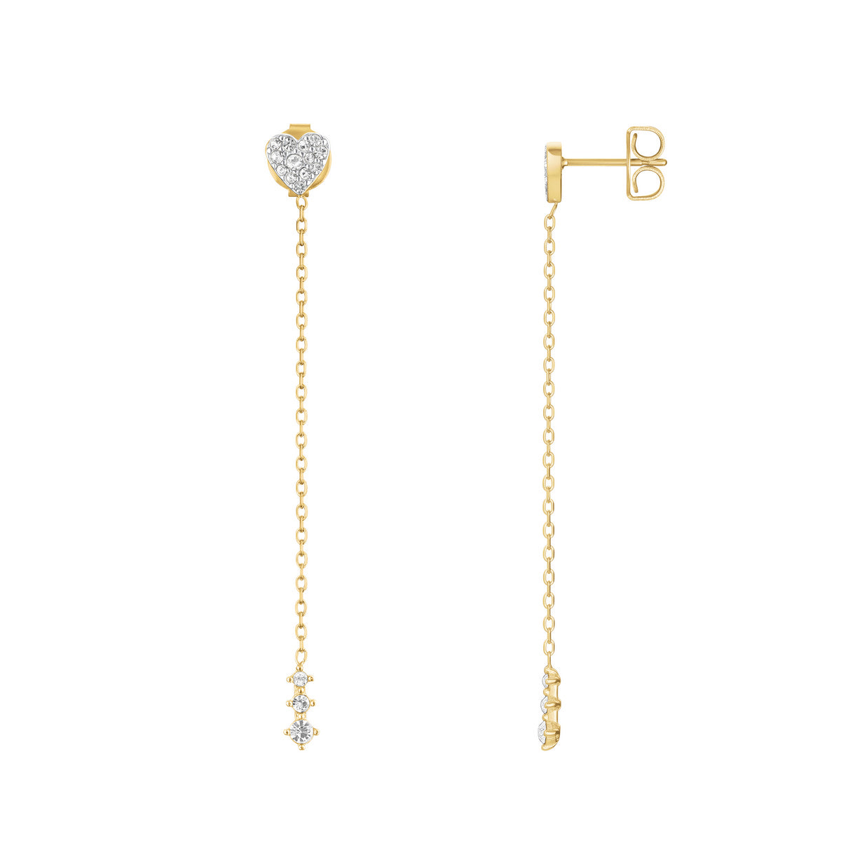 Rosefield Oorbellen Heart Long JEHLG-J1277 Goudkleurig