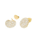 Rosefield Oorbellen Mini Pavé Studs Goudkleurig Verguld 14K Goud Stainless Steel Dames - JEMPG-J1223