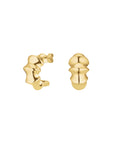 Rosefield Oorbellen Statement Bamboo Earrings Goudkleurig Verguld 14K Goud Stainless Steel Dames - JESBG-J1195