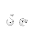 Rosefield Oorringen Small Wide Hoops Zilverkleurig Rhodium Plated Stainless Steel Dames - JESWS-J933