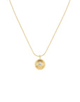Rosefield Ketting Bold Solitary Coin Goudkleurig Verguld 14K Goud Stainless Steel Dames - JNBCG-J1206