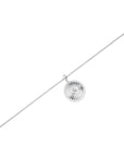 Rosefield Ketting Bold Solitary Coin Zilverkleurig Rhodium Plated Stainless Steel Dames - JNBCS-J1207