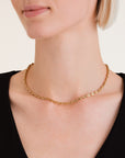 Rosefield Ketting Coffee Bean Small Chain Goudkleurig Verguld 14K Goud Stainless Steel Dames - JNCSG-J1051
