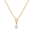 Rosefield Ketting Dome Drop Bicolor Bicolor 14k Yellow Goudkleurig + Rhodium Plated Stainless Steel Dames - JNDDD-J1220