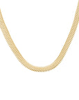 Rosefield Ketting Large Snake Goudkleurig Verguld 14K Goud Stainless Steel Dames - JNLSG-J1185