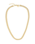 Rosefield Ketting Large Snake Goudkleurig Verguld 14K Goud Stainless Steel Dames - JNLSG-J1185