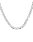 Rosefield Ketting Large Snake Zilverkleurig Rhodium Plated Stainless Steel Dames - JNLSS-J1186