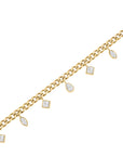 Rosefield Ketting Playful Crystals Multi Stones Choker Goudkleurig Verguld 14K Goud Stainless Steel Dames - JNMCG-J1178