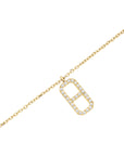 Rosefield Ketting Fine Octagon Crystal Goudkleurig Verguld 14K Goud Stainless Steel Dames - JNOCG-J1183