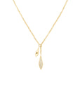 Rosefield Ketting Pave Lariat Goudkleurig Verguld 14K Goud Stainless Steel Dames - JNPLG-J1233