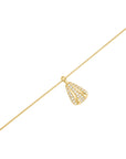 Rosefield Ketting Pave Striped Goudkleurig Verguld 14K Goud Stainless Steel Dames - JNPSG-J1231
