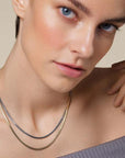 Rosefield Ketting Snake Bicolor Verguld 14K Goud Stainless Steel Dames - JNSCD-J676