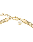Rosefield Ketting Large Snake with Crystals Goudkleurig Verguld 14K Goud Stainless Steel Dames - JNSCG-J1187