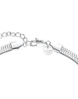 Rosefield Ketting Large Snake with Crystals Zilverkleurig Rhodium Plated Stainless Steel Dames - JNSCS-J1188