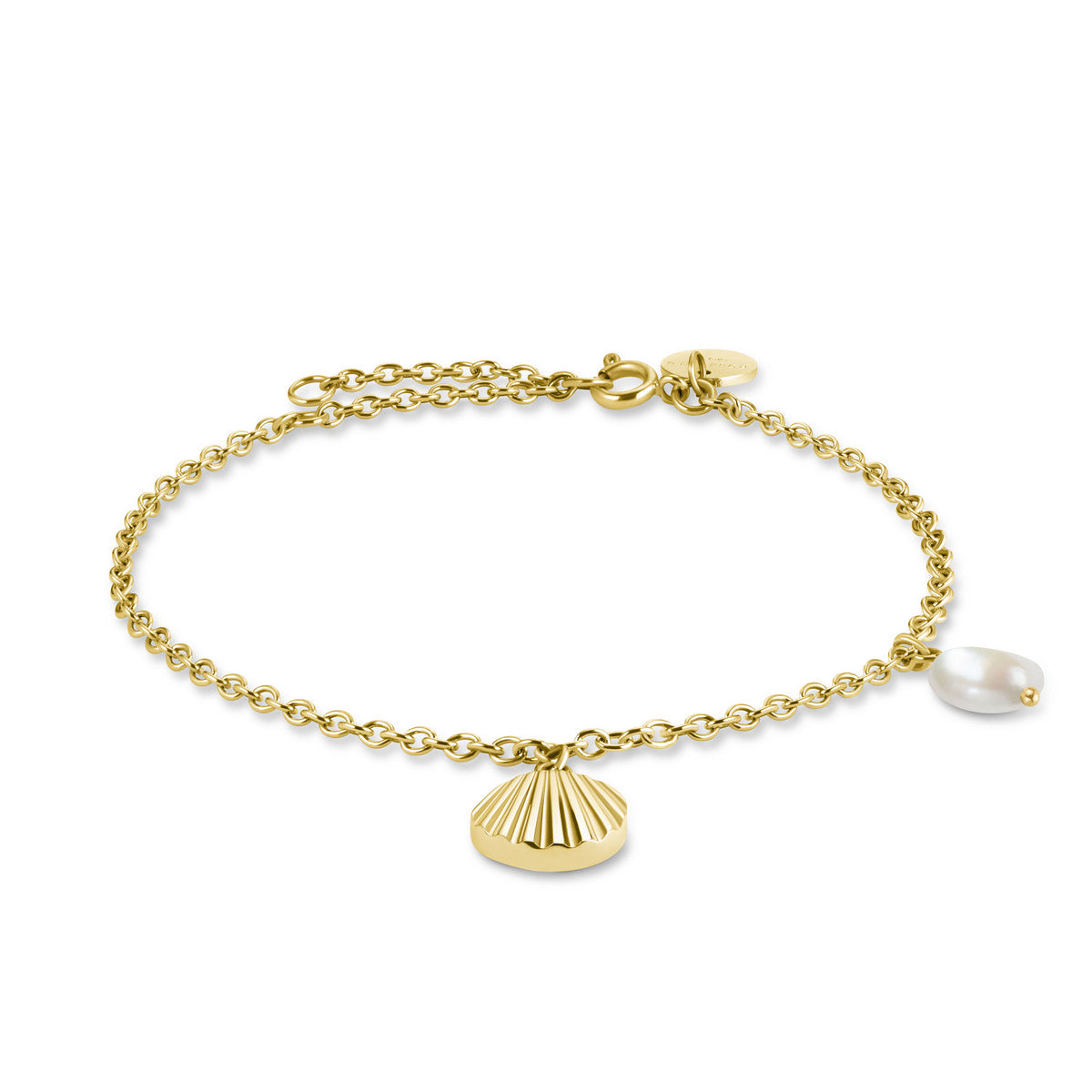 Rosefield Armband Shell and pearl JSPBRG-J163 Goudkleurig