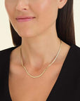 Rosefield Ketting Snake Goudkleurig Verguld 14K Goud Stainless Steel Dames - JTNFS3G-J379