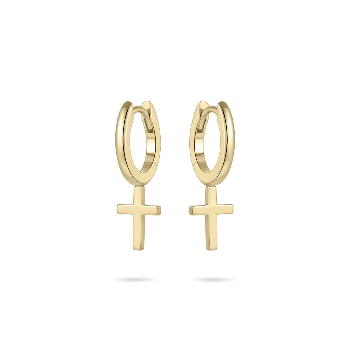 Gisser Oorringen Zilver Geel Verguld – KC1027Y