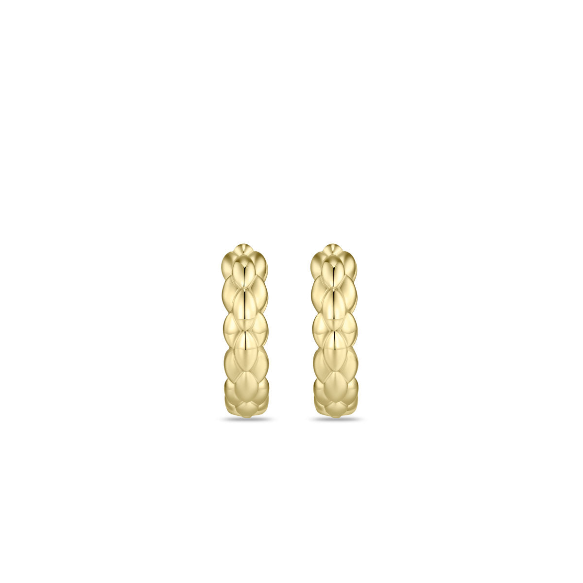 Gisser Oorringen Zilver Verguld Bicolor – KC1055Y – foto 2