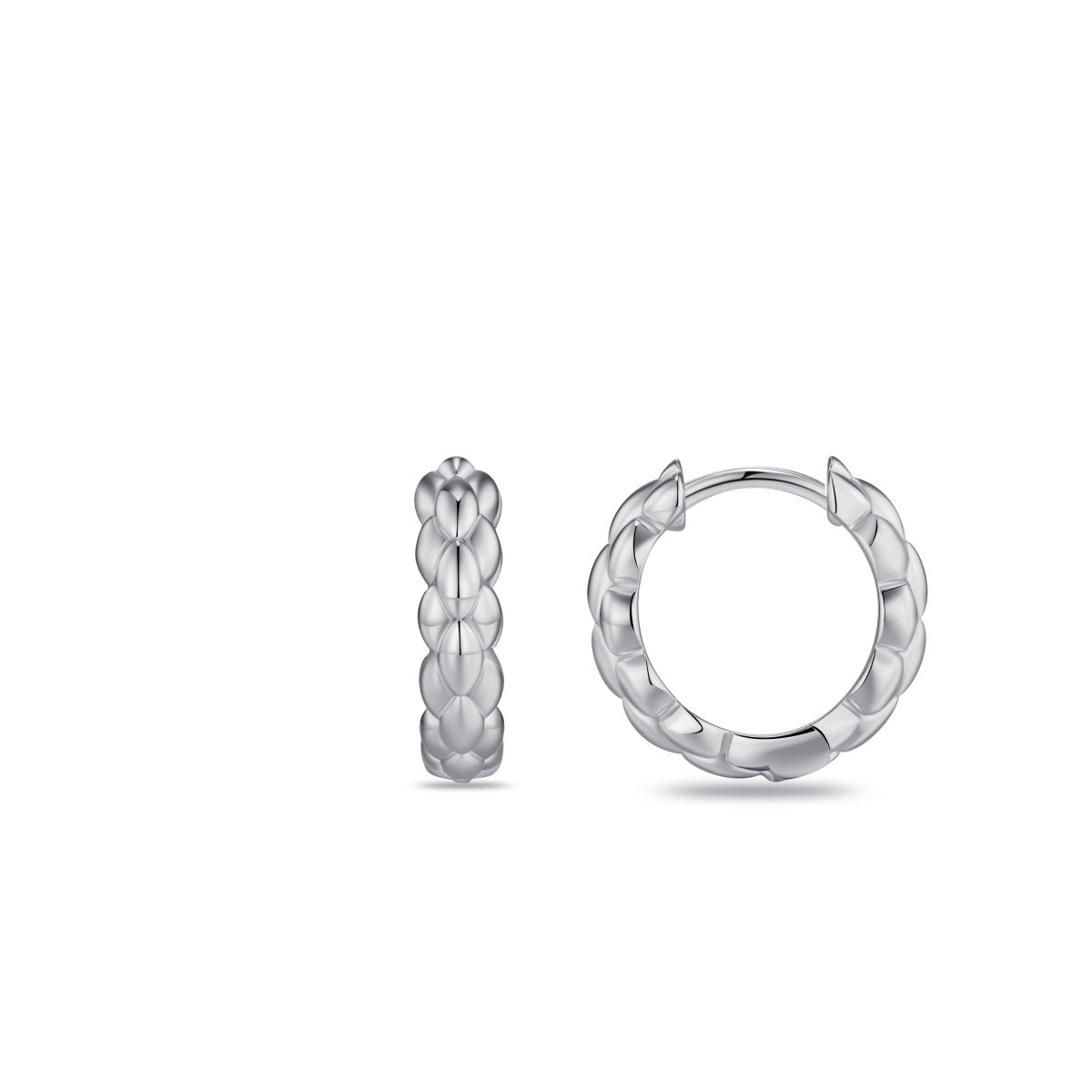 Gisser Oorringen Zilver Gerhodineerd – KC1055 – foto 3