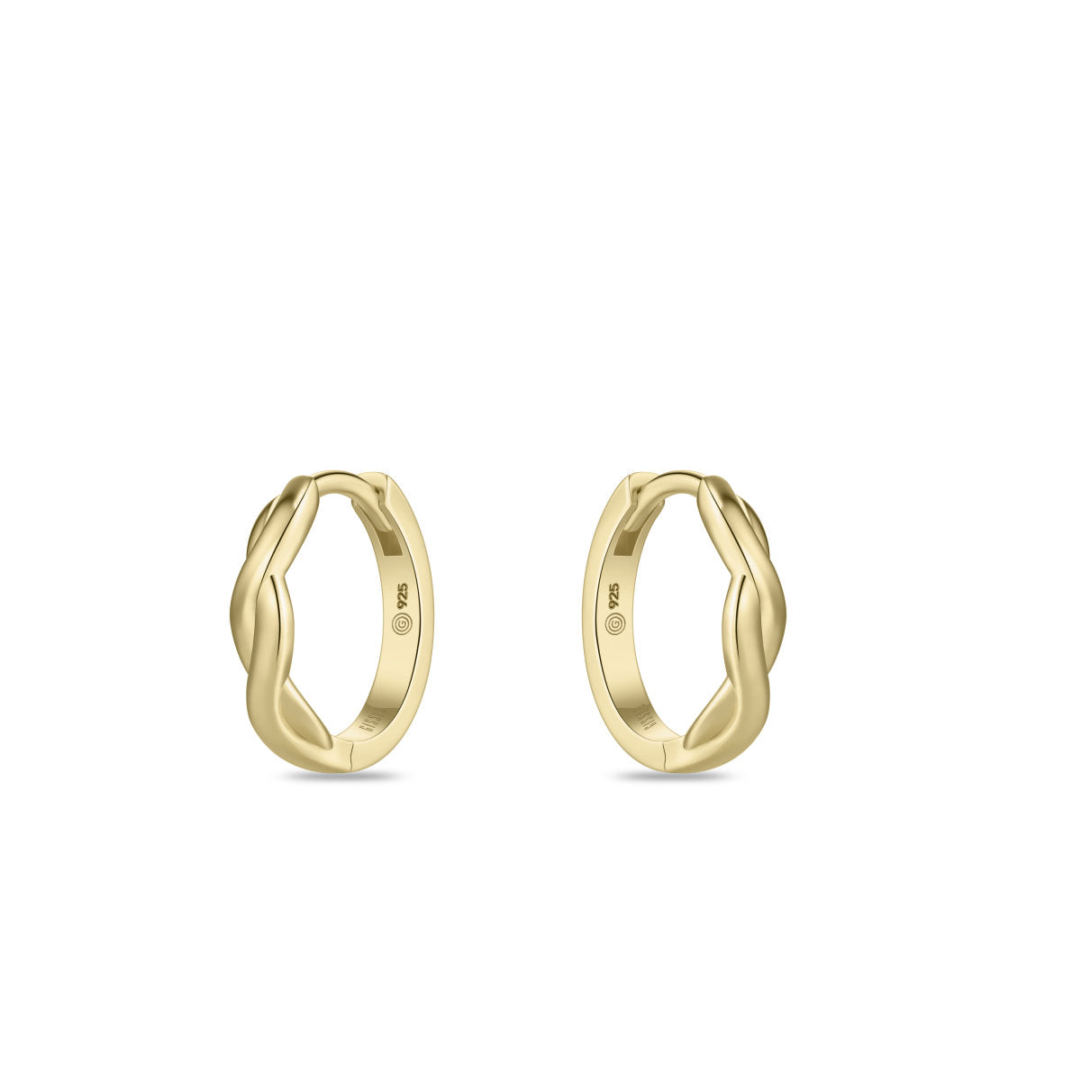 Gisser Oorringen Zilver Geel Verguld – KC1063Y