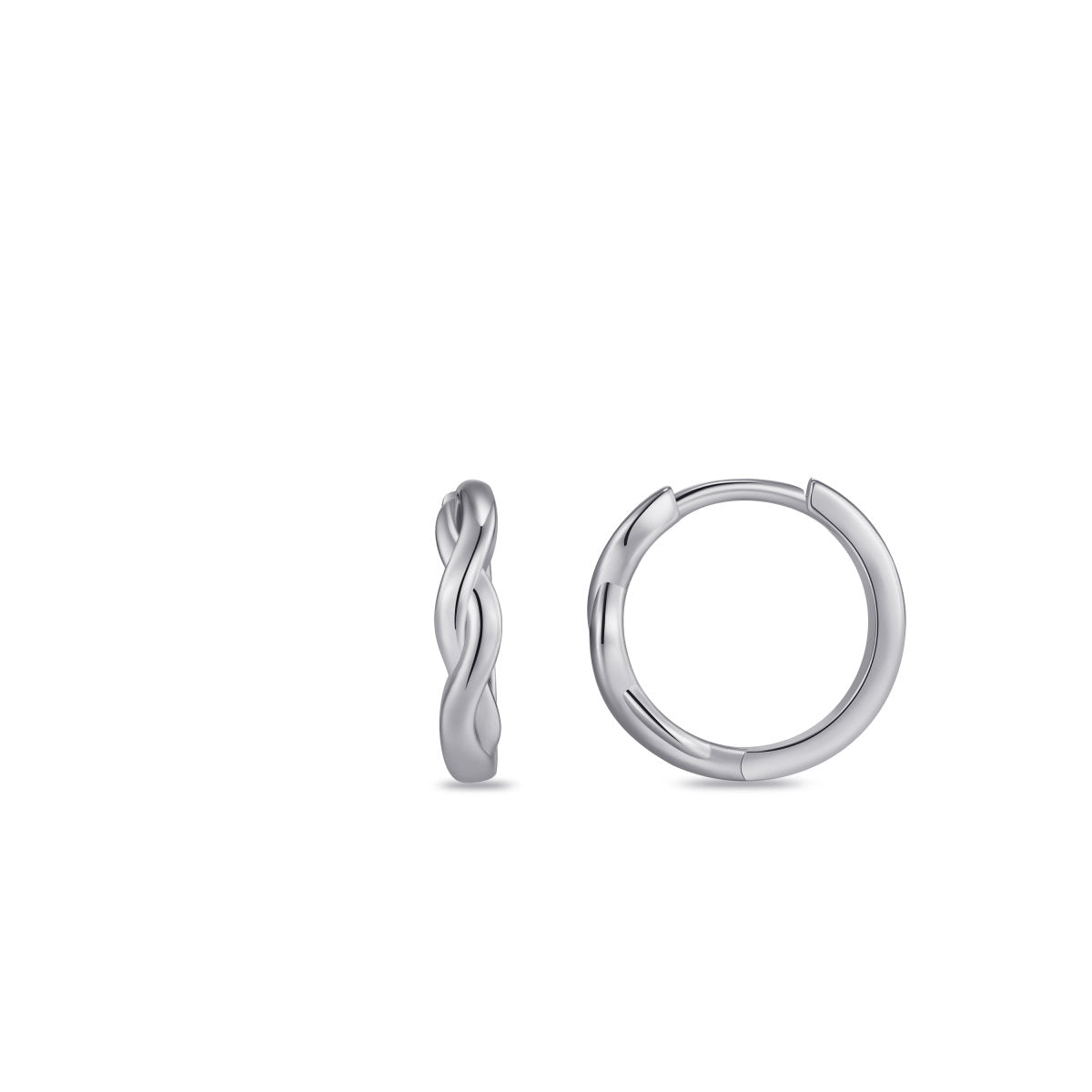 Gisser Oorringen Zilver Gerhodineerd – KC1063 – foto 3