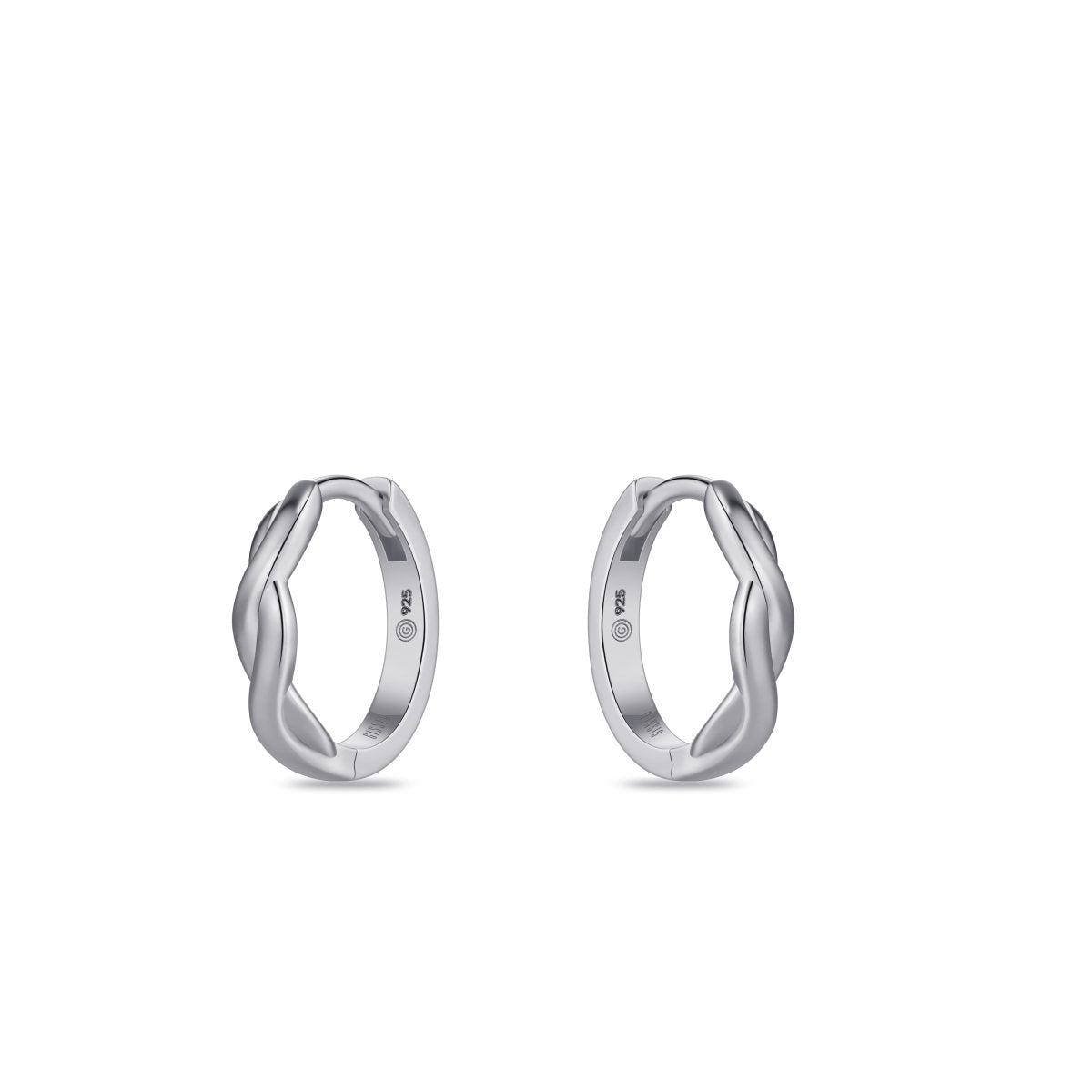 Gisser Oorringen Zilver Gerhodineerd – KC1063