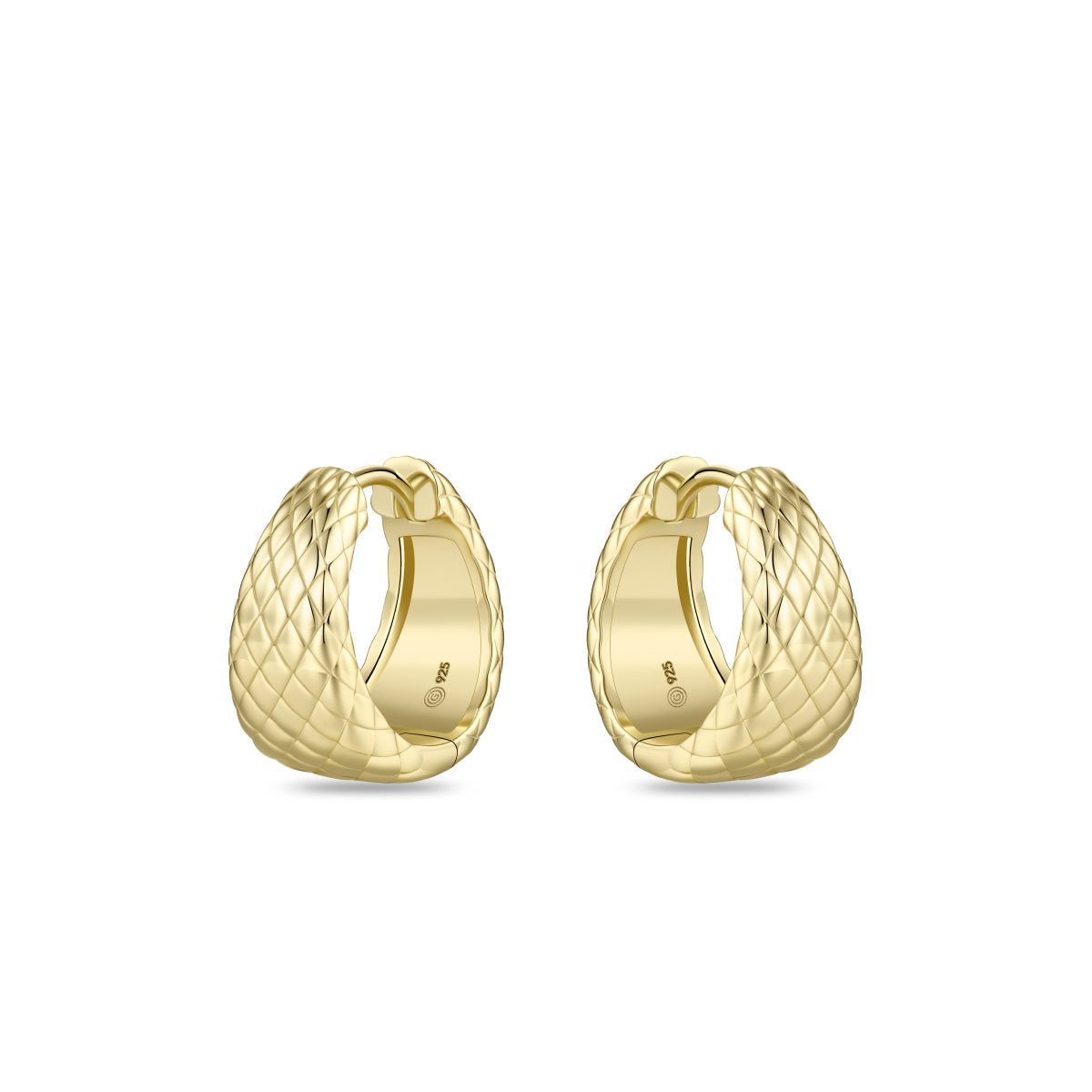 Gisser Oorringen Zilver Geel Verguld – KC1065Y