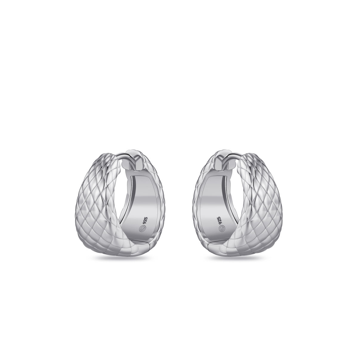 Gisser Oorringen Zilver Gerhodineerd – KC1065