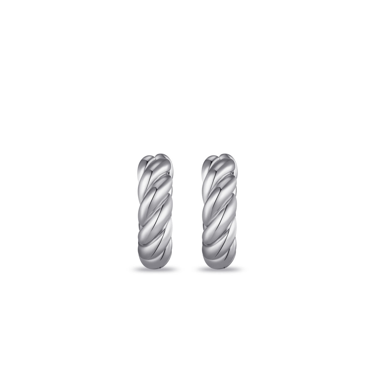 Gisser Oorringen Zilver Gerhodineerd – KC1066/18 – foto 2