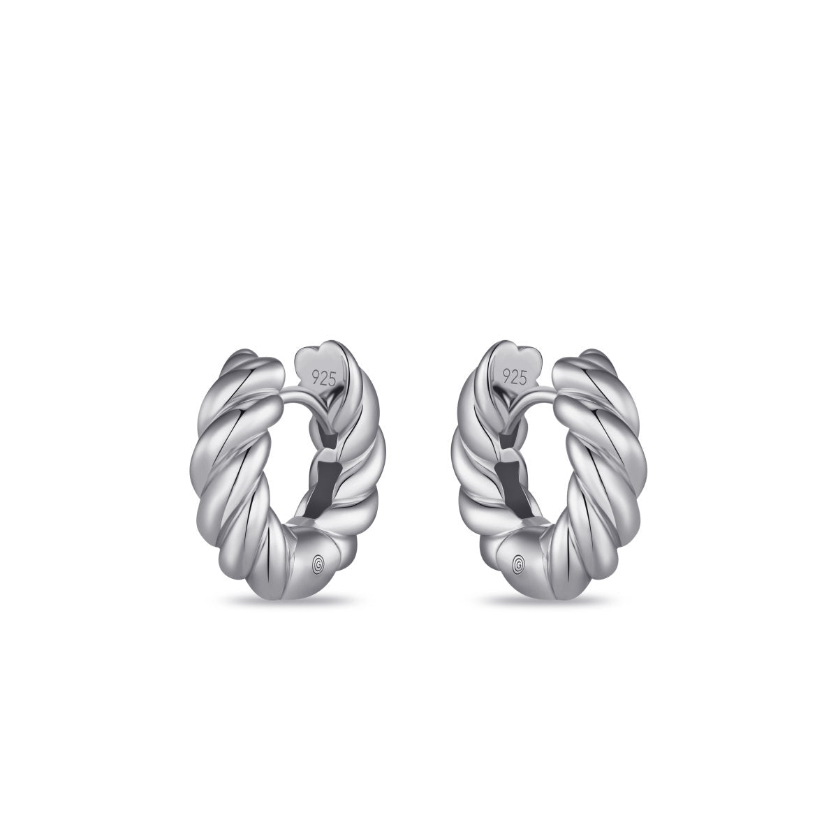 Gisser Oorringen Zilver Gerhodineerd – KC1066/18