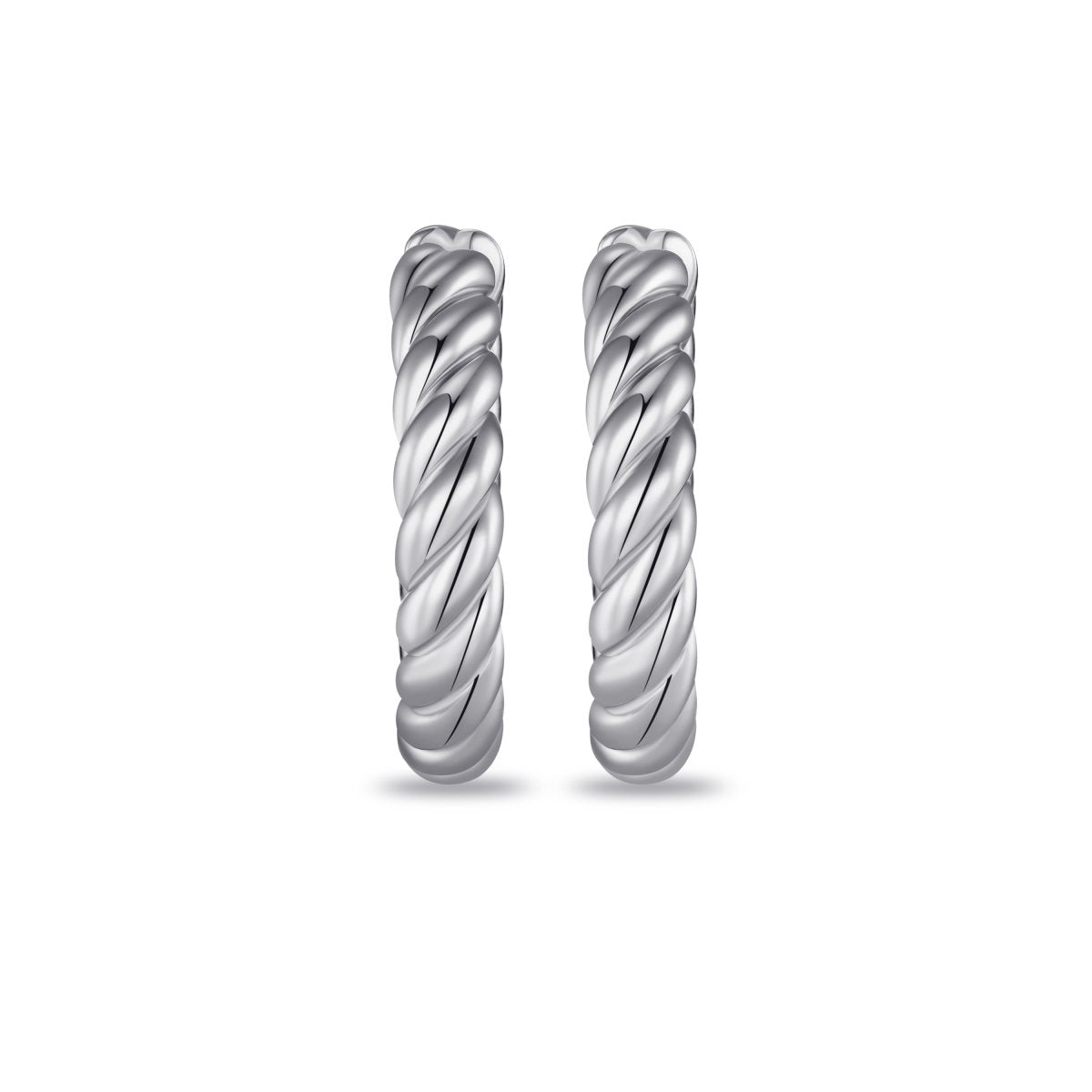 Gisser Oorringen Zilver Gerhodineerd – KC1066/26 – foto 2