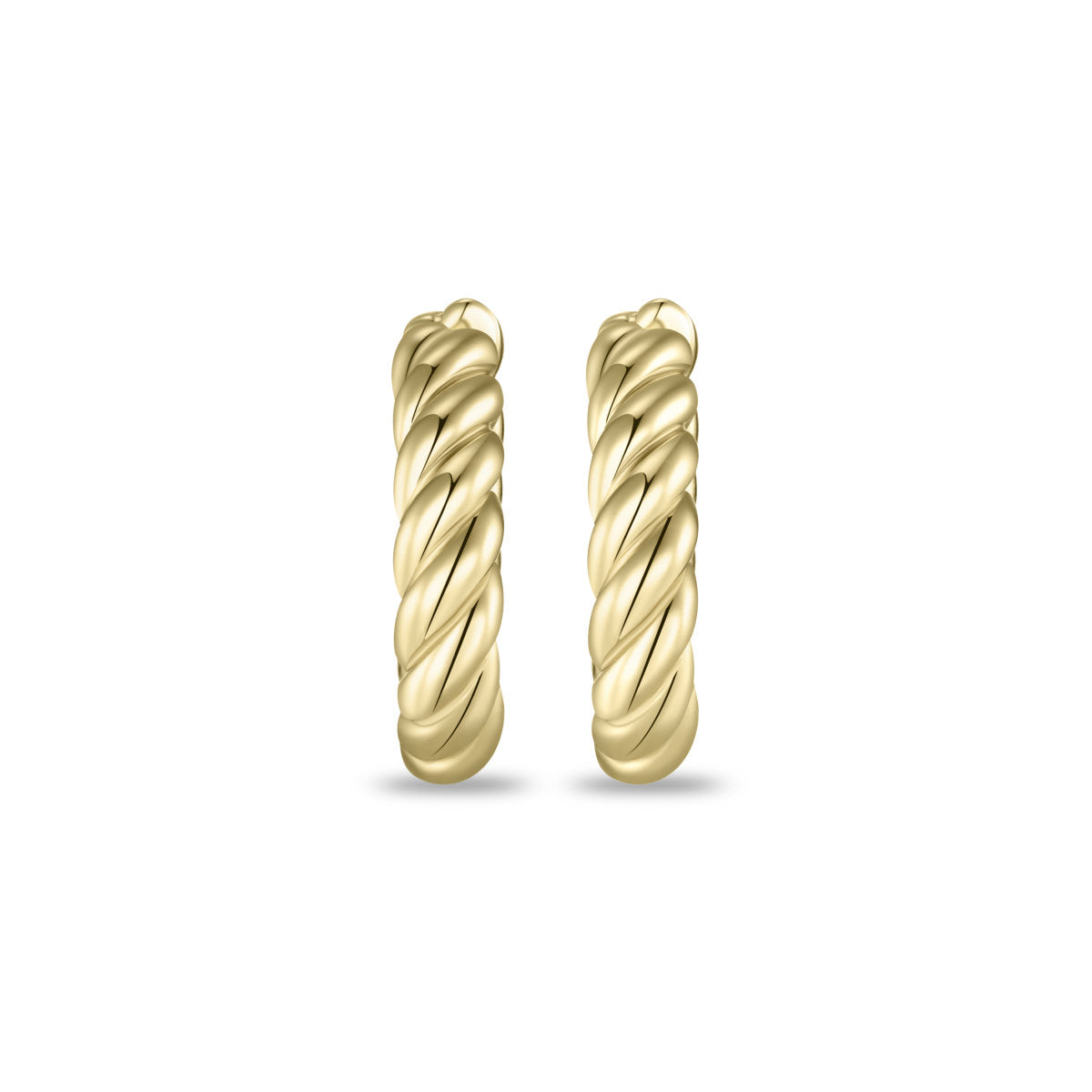 Gisser Oorringen Zilver Geel Verguld – KC1066Y/22 – foto 2