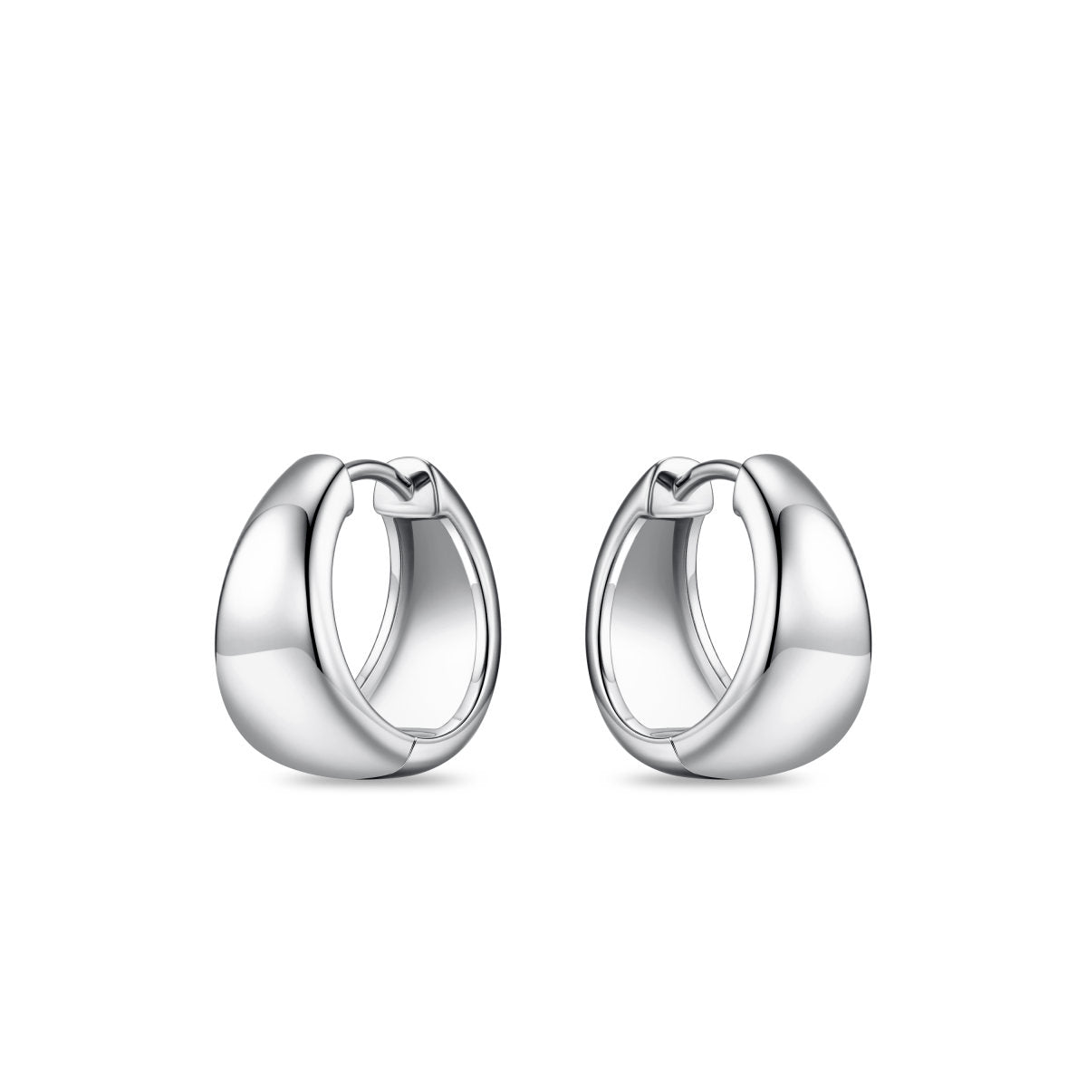 Gisser Oorringen Zilver Gerhodineerd – KC1067