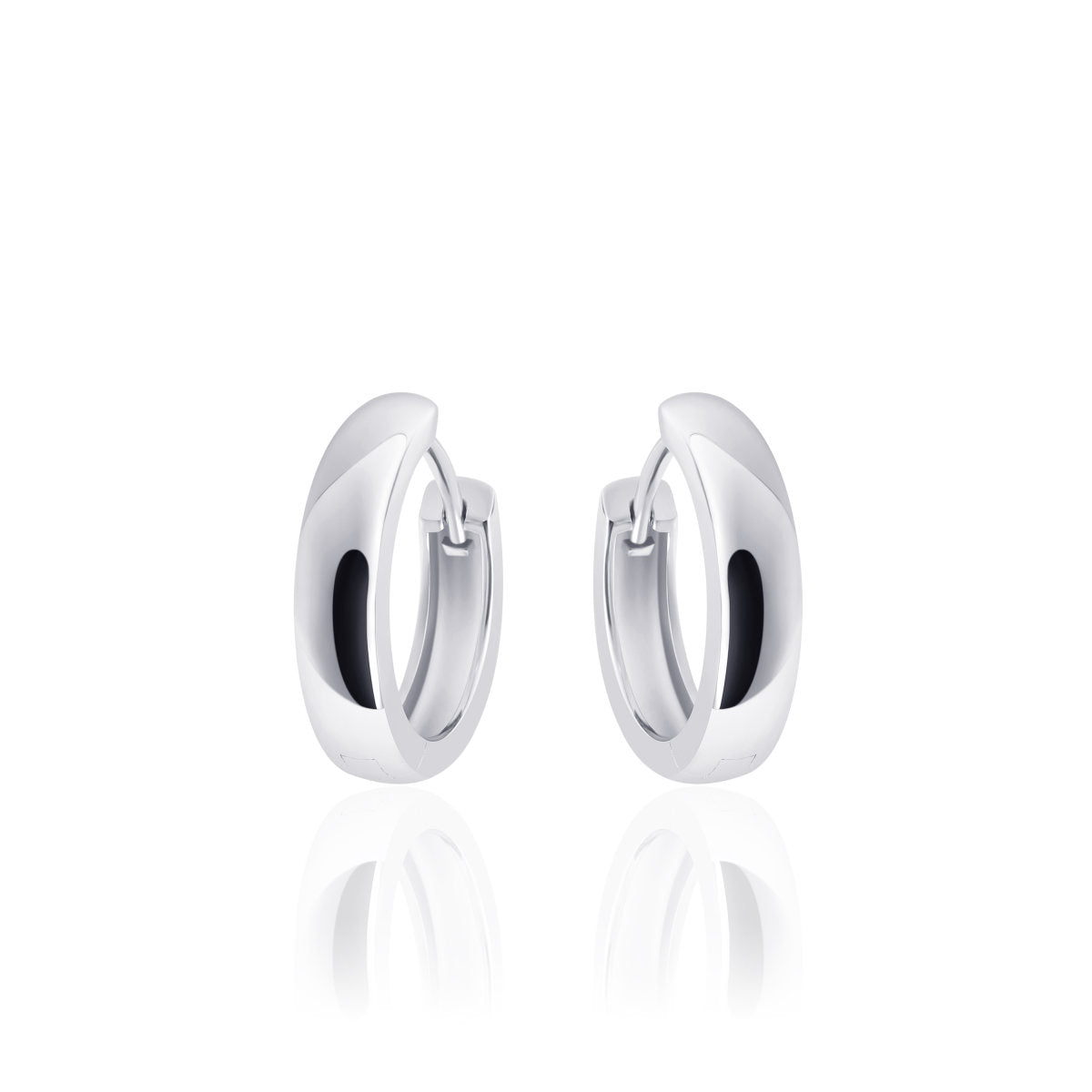 Gisser Oorringen Zilver Gerhodineerd – KCA4/18
