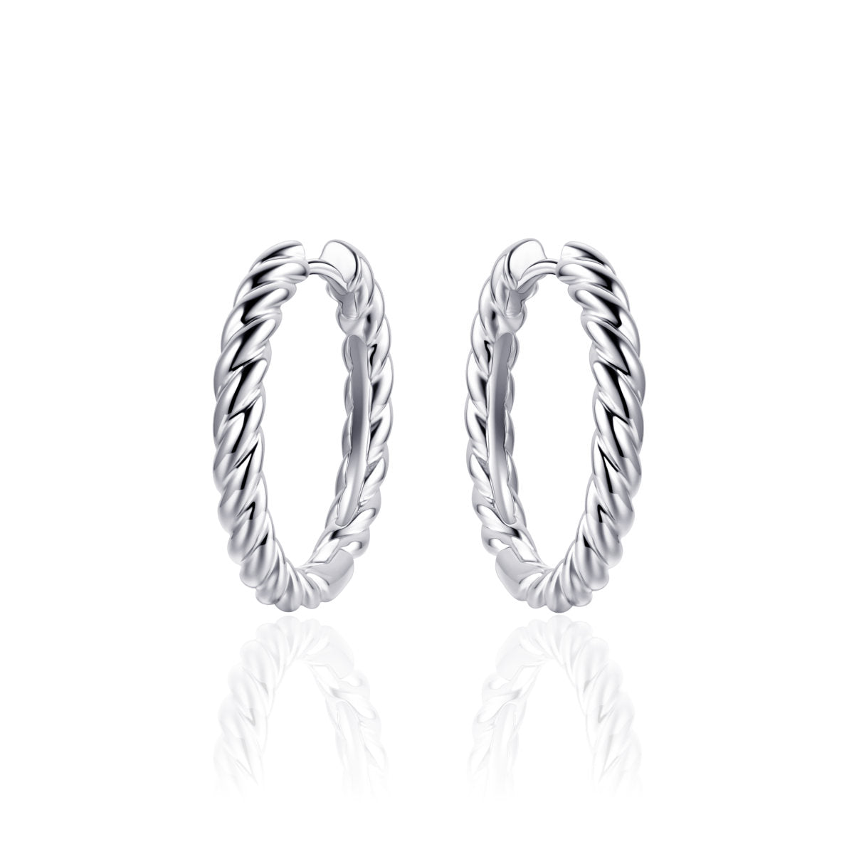 Gisser Oorringen Zilver Gerhodineerd – KCJ3/22