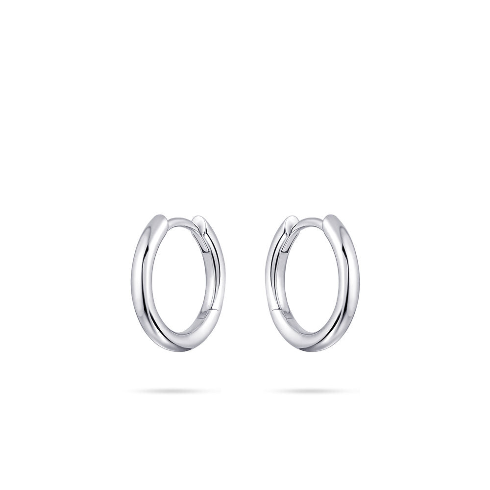 Gisser Oorringen Zilver Gerhodineerd – KCL2/15