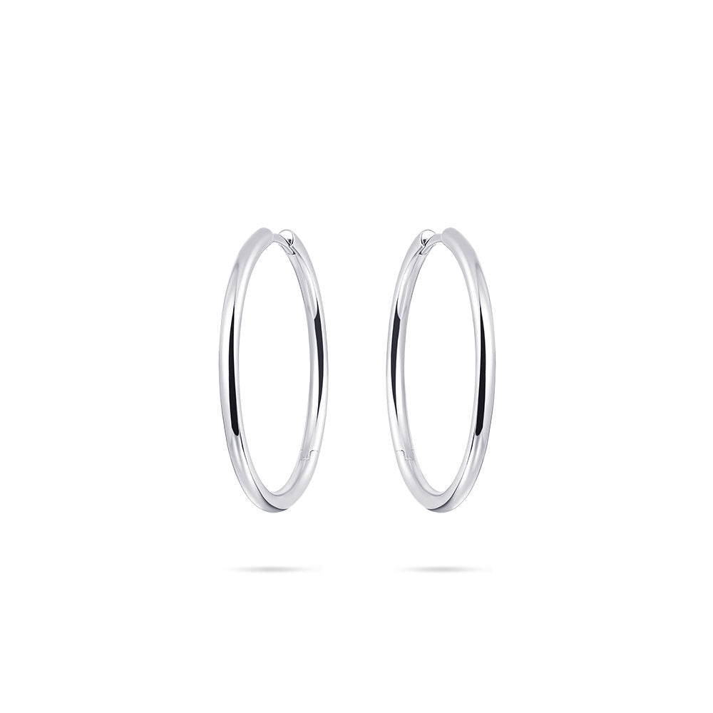 Gisser Oorringen Zilver Gerhodineerd – KCL2/30