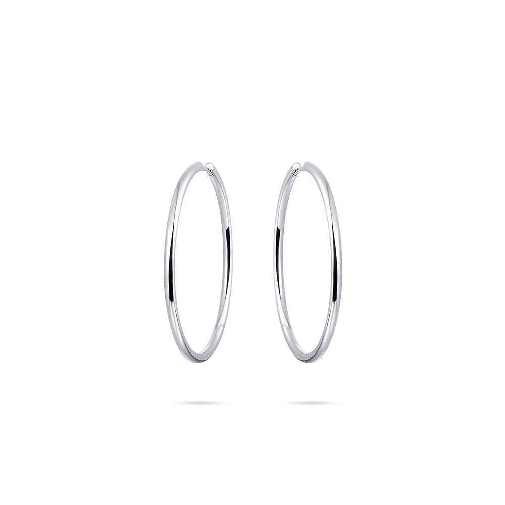 Gisser Oorringen Zilver Gerhodineerd – KCL2/40