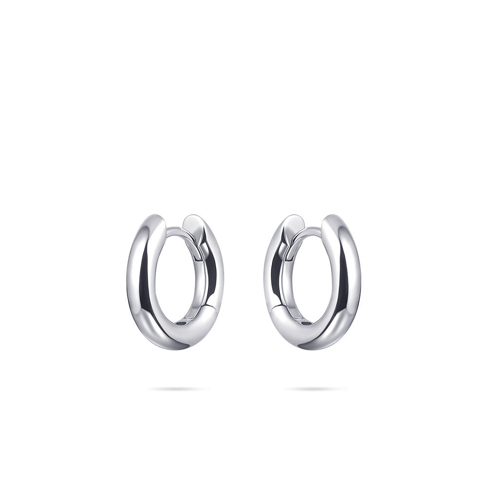Gisser Oorringen Zilver Gerhodineerd – KCL3/15