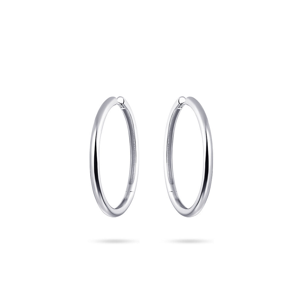 Gisser Oorringen Zilver Gerhodineerd – KCL3/40