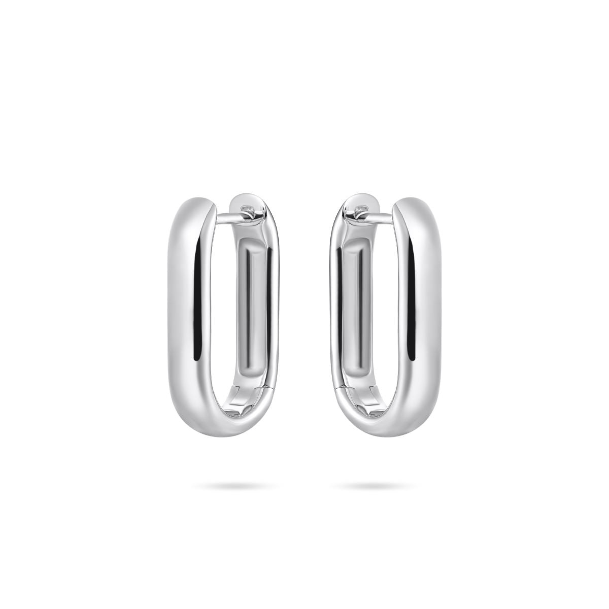 Gisser Oorringen Zilver Gerhodineerd – KCQ4/20