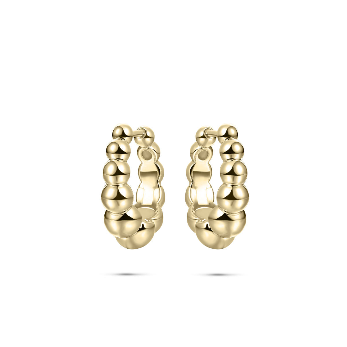 Gisser Oorringen Zilver Geel Verguld – KCR6/19Y