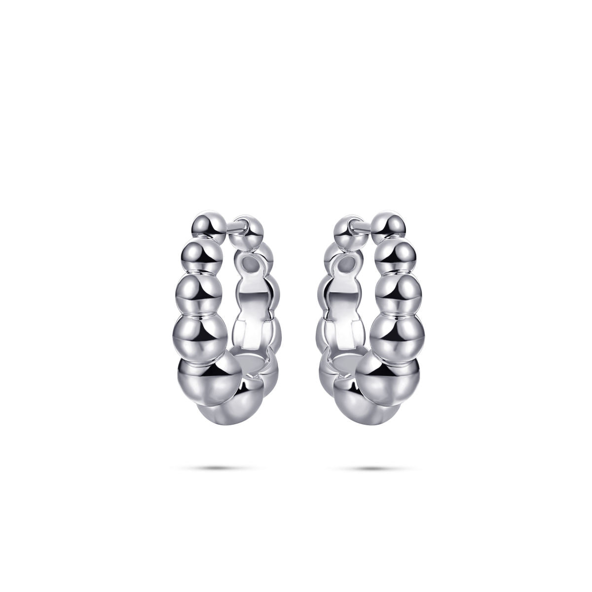 Gisser Oorringen Zilver Gerhodineerd – KCR6/19