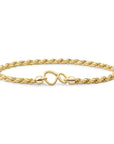Sparkling Jewels Armband Rope chain gold plated - Silver - 20cm LK-RPG-020 - PansiteNederland.nl