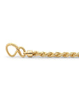 Sparkling Jewels Armband Rope chain gold plated - Silver - 20cm LK-RPG-020 - PansiteNederland.nl