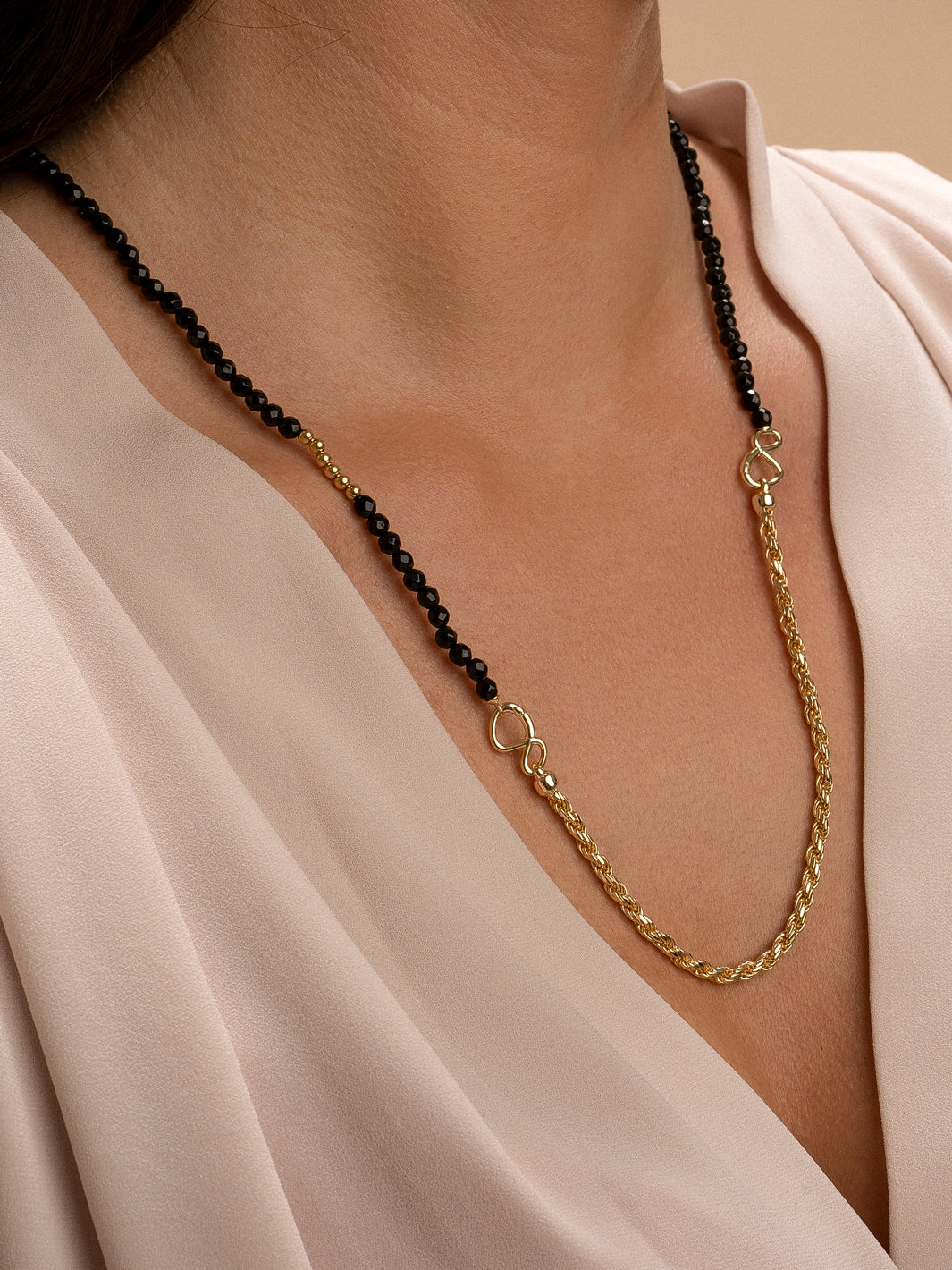 Sparkling Jewels Armband Rope chain gold plated - Silver - 19cm LK-RPG-019