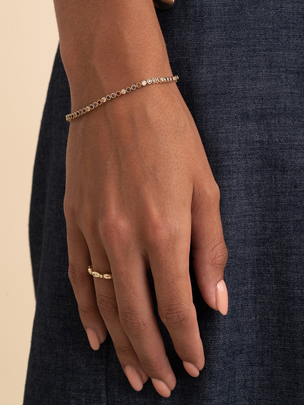 Sparkling Jewels Armband Zirkonia LK-TBG-02-M-MULTI02 Goudkleurig