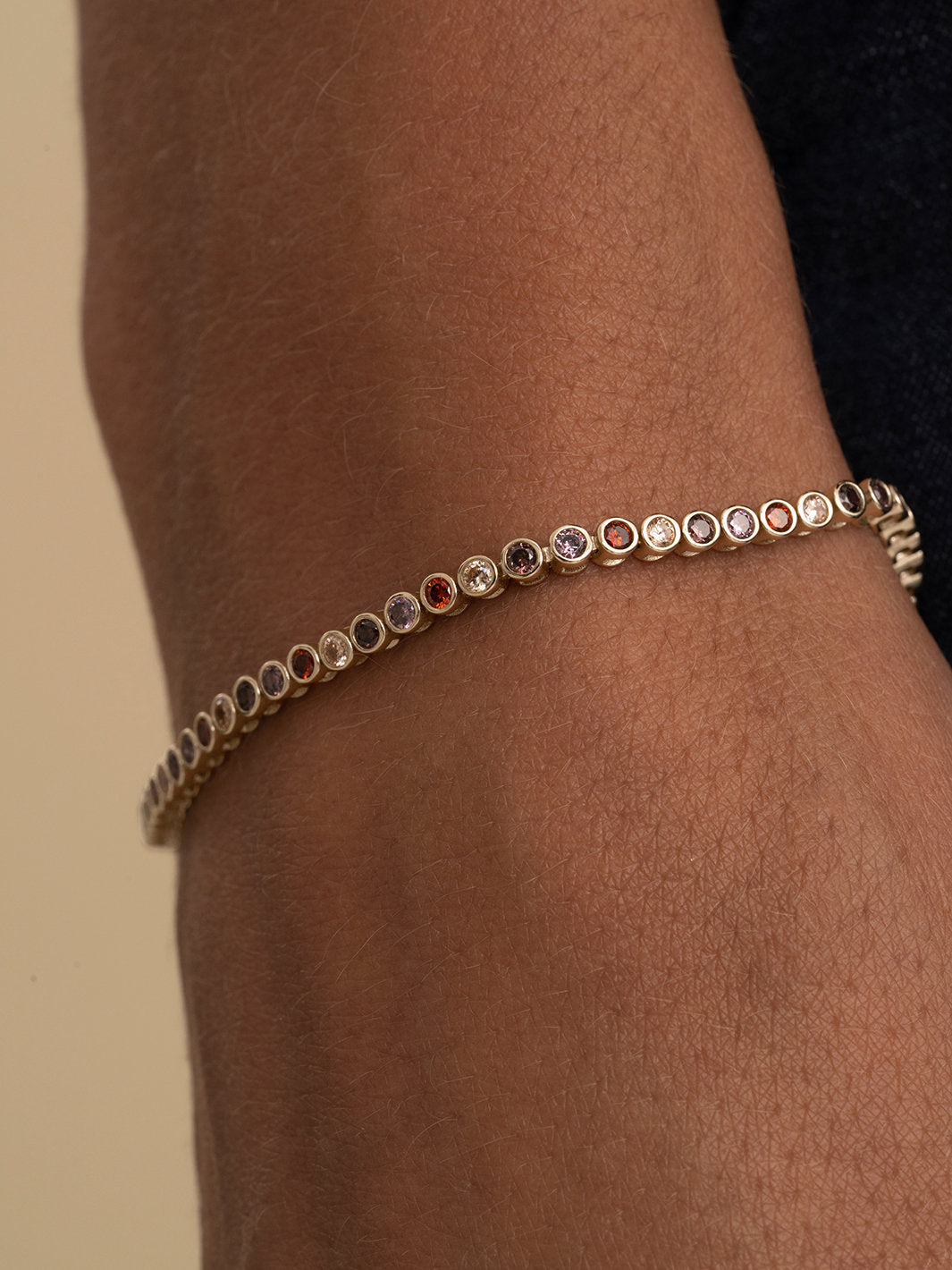 Sparkling Jewels Armband Zirkonia LK-TBG-02-S-MULTI02 Goudkleurig